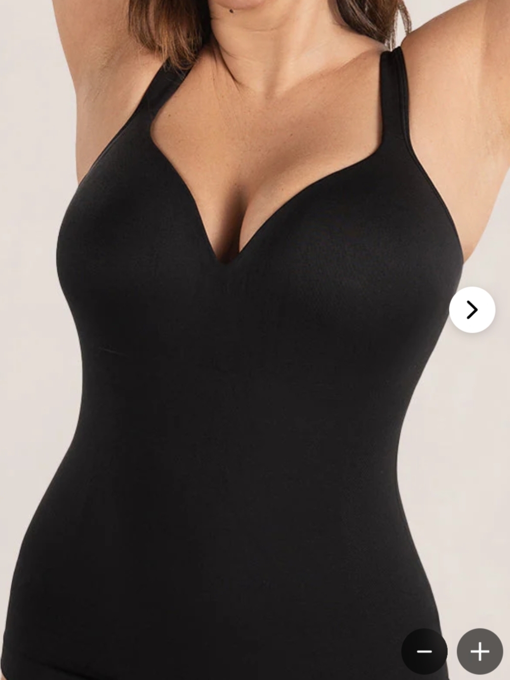 Shapermint Black Sculpting Tank with Contoured Cups